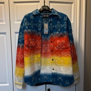 Scotch & Soda Jacquard Blanket Overshirt L